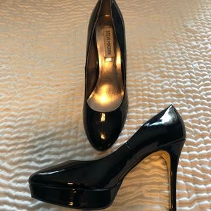 Steve Madden Black Patent Leather Platform Heels